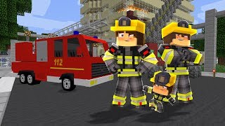 VIRAMOS BOMBEIROS no MINECRAFT [upl. by Ahsakat2]