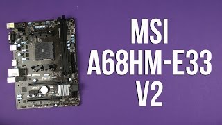 Распаковка MSI A68HME33 V2 [upl. by Gillie]