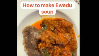 How to make Ewedu soup the diaspora way using okra and spinach [upl. by Ydasahc]