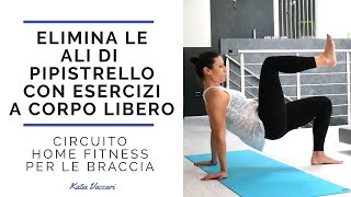 ELIMINA LE quotALI DI PIPISTRELLOquot CON ESERCIZI A CORPO LIBERO circuito home fitness per le braccia [upl. by Vivien296]