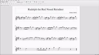 Rudolph the Red Nosed Reindeer AltoBari Sax Sheet Music [upl. by Eirrej203]