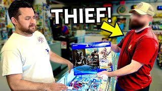 We caught a THIEF in the GAME STORE [upl. by Esalb]