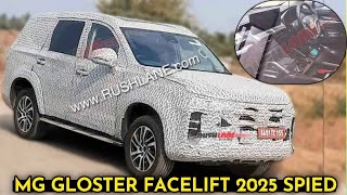 MG Gloster Facelift 2025  2025 MG Gloster Spied Ahead Of Launch  2025 MG Gloster Interiors Spied 😲 [upl. by Adlay25]