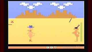 Custers Revenge  My High Score Atari 2600Dreamcast Emulator [upl. by Francklin805]