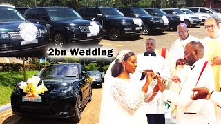 Expensive wedding convoy Hon Mukasa Mbides 2Bn function at church [upl. by Nairdna]