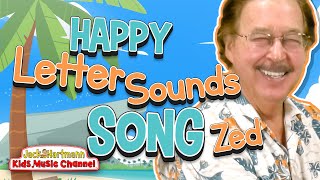 The Happy Letter Sounds Song  Zed Version Jack Hartmann [upl. by Loss]