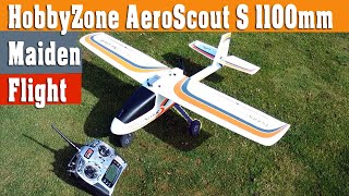 HZ AeroScout S 11m BNF RC Plane  Maiden Flight amp My Honest Opinion while flying it [upl. by Ayidah702]