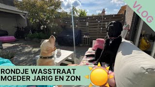 Bezoekje wasstraat en jarige moeder en verder regen en zon VLOG398 Ingrid Speijer en pijn [upl. by Annahsal]