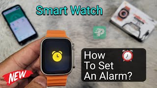 How To Set Alarm On A Smartwatch  Fitpro Smartwatch Alarm Settings [upl. by Dorine]