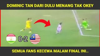 DOMINIC LEPASKAN 2 BIJI JARINGAN DENGAN MUDAH UNTUK TAJIKISTAN  MALAYSIA VS TAJIKISTAN 02 [upl. by Aillicsirp]