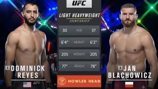 Dominick Reyes vs Jan Blachowicz Ful Fight [upl. by Wilcox]