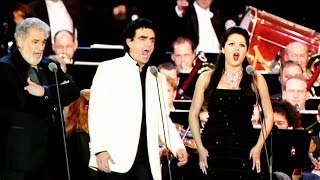 OPERA PLANET Anna Netrebko Plácido Domingo Rolando Villazón Brindisi 4K ULTRA HD [upl. by Yhtrod]