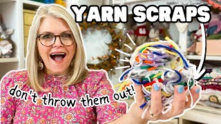 12 Ridiculously SIMPLE Ways to USE UP YARN SCRAPS [upl. by Akcimat105]