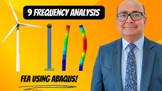 9 Frequency Analysis of column  Structural Dynamics – ABAQUS Tutorial [upl. by Nesiaj]