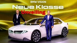 BMW Vision Neue Klasse Concept Unveiling at IAA [upl. by Ydnim240]