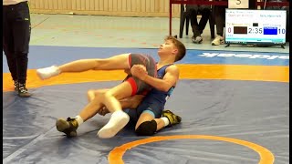 Wrestling  Ringen Sparkassenpokal Jena Jugend B 48 kg Freestyle Helmut  Heinrich [upl. by Aehsila]