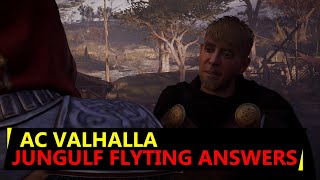 AC Valhalla Jungulf Flyting Duel Answers  Repton Ledecestrescire Mystery [upl. by Lainey398]