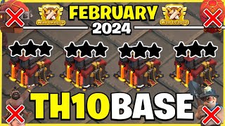 TOP 20 NEW BEST 🔥 TH10 CWL BASE LINK 2024 TH10 WAR BASE LINK 2024 TH10 BASE LINK CLASH OF CLANS [upl. by Efren]