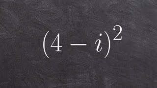 Algebra 2  Multiplying a complex number squared to simplify the expression 4  i2 [upl. by Gildus]