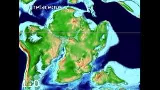 Tectonic Evolution of Africa  Scotese Animation [upl. by Keryt]