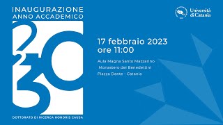 Unict 2023  Inaugurazione 588° anno accademico [upl. by Photina]