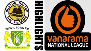 Boston United 13 Yeovil Town Highlights amp Goals  National League 20242025 [upl. by Artemus]