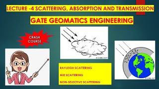 Lecture 4  SCATTERING ABSORPTION AND TRANSMISSION  GATE GEOMATICS ENGINEERING TUTORIAL [upl. by Nothgiel]