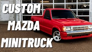 Custom 1990 Mazda B2200 Lowered MiniTruck [upl. by Zandra]