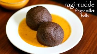 ragi mudde recipe  ragi ball recipe  finger millet ball  ragi sangati [upl. by Natanoj73]