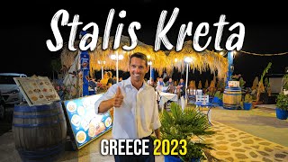 Stalis Crete Kreta nightlife walking tour 4k Greece 2023 [upl. by Chema]