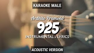 925  Ardhito Pramono InstrumentalLyrics  by Ruang Acoustic Karaoke  Male [upl. by Dorotea]