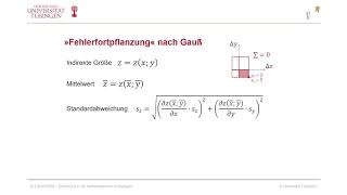 BNWT05M0926 Gaußsche Fehlerfortpflanzung [upl. by Tillion451]