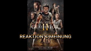 REAKTION amp MEINUNG Folge 14 GLADIATOR 2 kinocheck [upl. by Darcey]