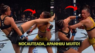 FICOU IRRECONHECĆ¨VEL Amanda Ribas LEVA CHUTE BRUT4L e foi NOCAUTEADA Lutas UFC Jacksonville [upl. by Aileno121]