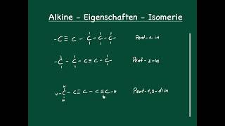 Alkine  Benennung und Eigenschaften [upl. by Corso833]