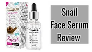 Collagen deep cleansing snail face serum reviewBeauty secret by samira [upl. by Combs713]