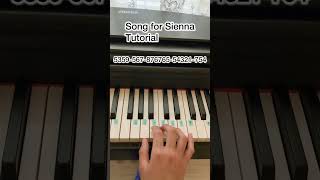 Song for Sienna Tutorial pianotutorial learnpiano [upl. by Fay]