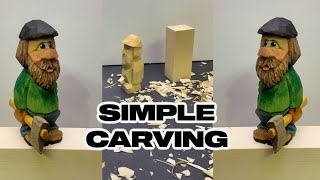 How to Carve a Little Lumberjack Full Woodcarving Tutorial [upl. by Nesnaj]