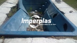 Reparación de piscina INCREIBLE IMPERPLAS Argentina [upl. by Anelam]