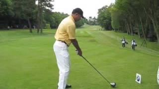 Jeev Milkha Singh hitting a driver [upl. by Nesta]