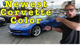 2019 Corvette Elkhart Lake Blue up close and side by side review with Laguna Blue [upl. by Rehpatsirhc]