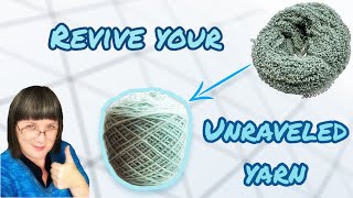 Revive and Reset Your Unraveled Yarn  Tip Jar Tutorial 5 knittingtutorial [upl. by Hardden]