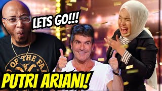 THIS WAS WORTH THE WAIT  Putri Ariani receives the GOLDEN BUZZER from Simon Cowell REACTION [upl. by Dew]