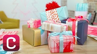 DIY Painted Holiday Gift Wrap with Courtney Cerruti I Creativebug [upl. by Casper]