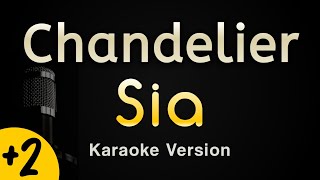 Chandelier  Sia Karaoke Songs With Lyrics  Higher Key [upl. by Witha]