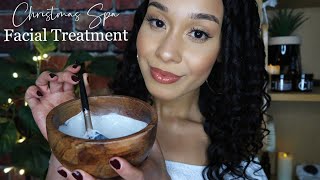 ASMR Christmas Spa Facial And Scalp Treatment RP Layered Sounds [upl. by Navek]