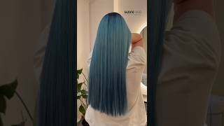 Blue Mermaid 🧜‍♀️ Regrowth Decolorization bluehair hairstyle fryzjer wlosy [upl. by Nedac]