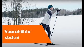 Perinteinen hiihto Vuorohiihto ı Stadiumin Hiihtokoulu [upl. by Hollander]