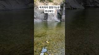 폭염엔 영덕 옥계계곡에 물놀이 최고입니다 [upl. by Hutner]