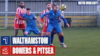 Walthamstow 12 Bowers and Pitsea  Match highlights [upl. by Salguod]